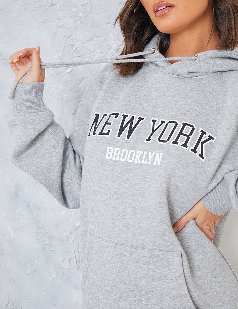 New York Printed Hoodie
