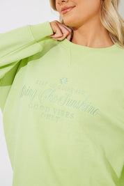 Embroidered Sunshine Sweater