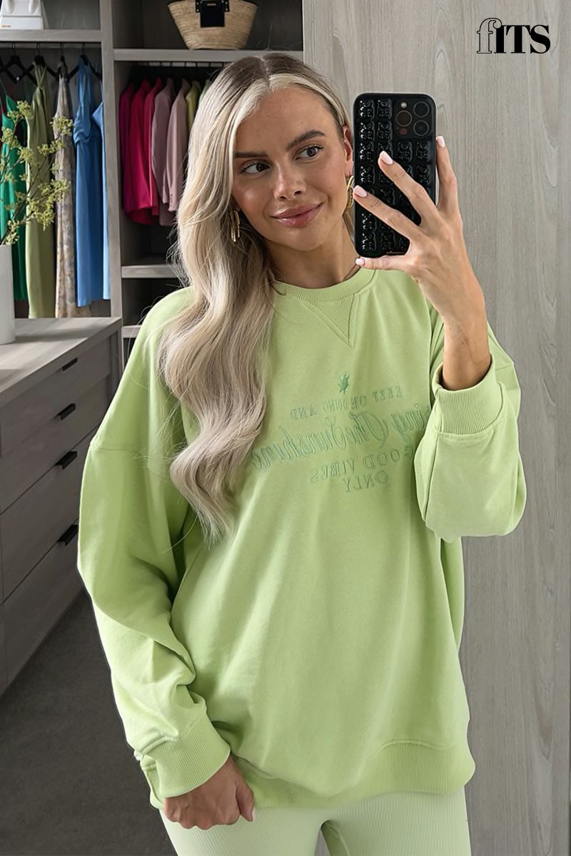 Embroidered Sunshine Sweater