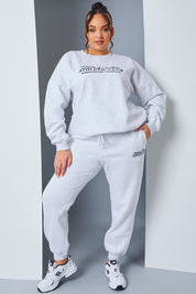 'Athletic Club' Slogan Oversized Sweater