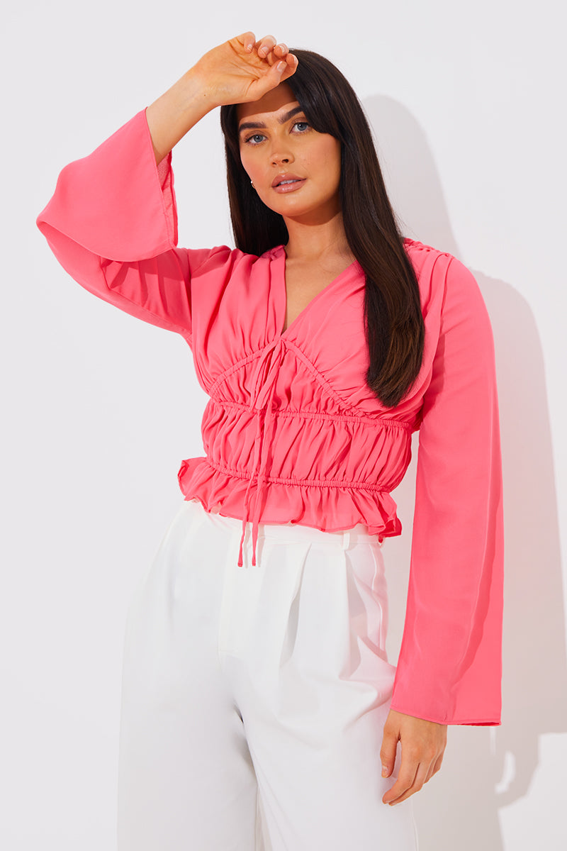 Shirred Detail Blouse