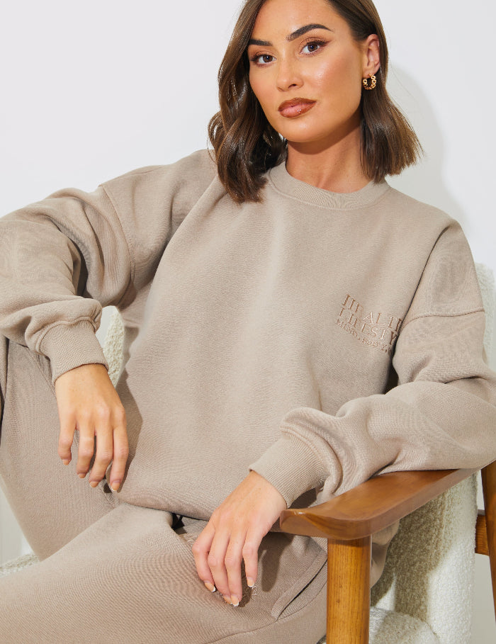 'Health and Lifestyle' Oversized Sweater