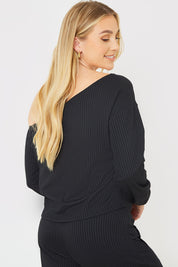 Rib Lounge Off Shoulder Co-Ord Top