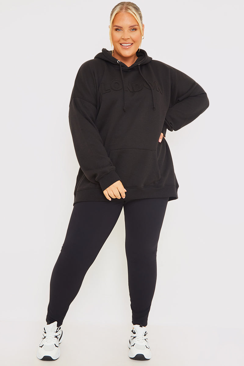 BLACK LONDON HOODIE 
