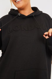 BLACK LONDON HOODIE 
