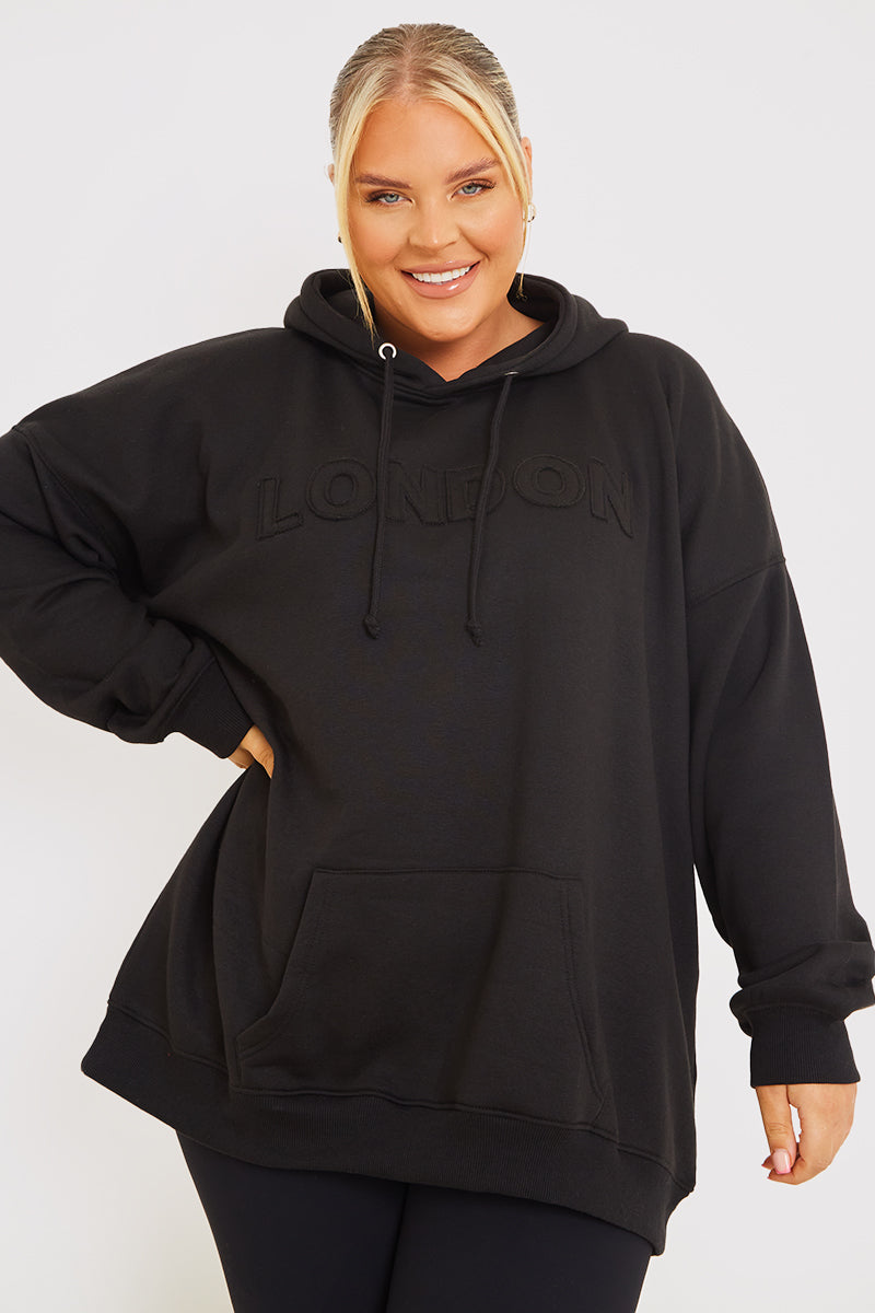 BLACK LONDON HOODIE 