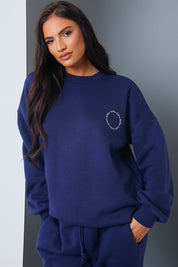 'Active' Circle Slogan Sweater