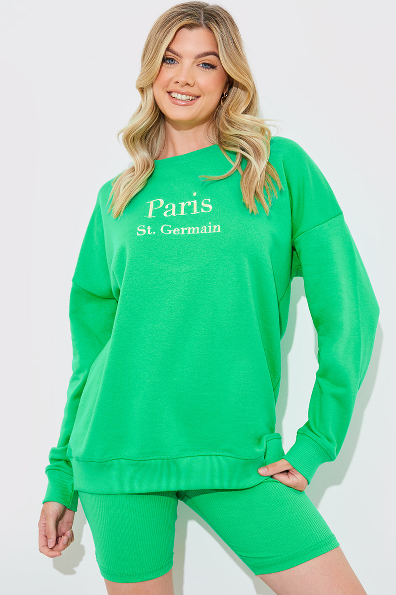 Paris Embroidered Sweatshirt