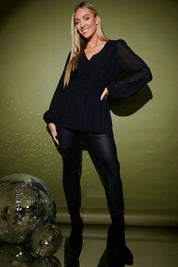  Diamante Embellished Blouse