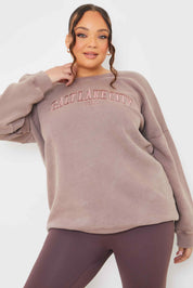 'Salt Lake City' Acid Wash Slogan Sweater