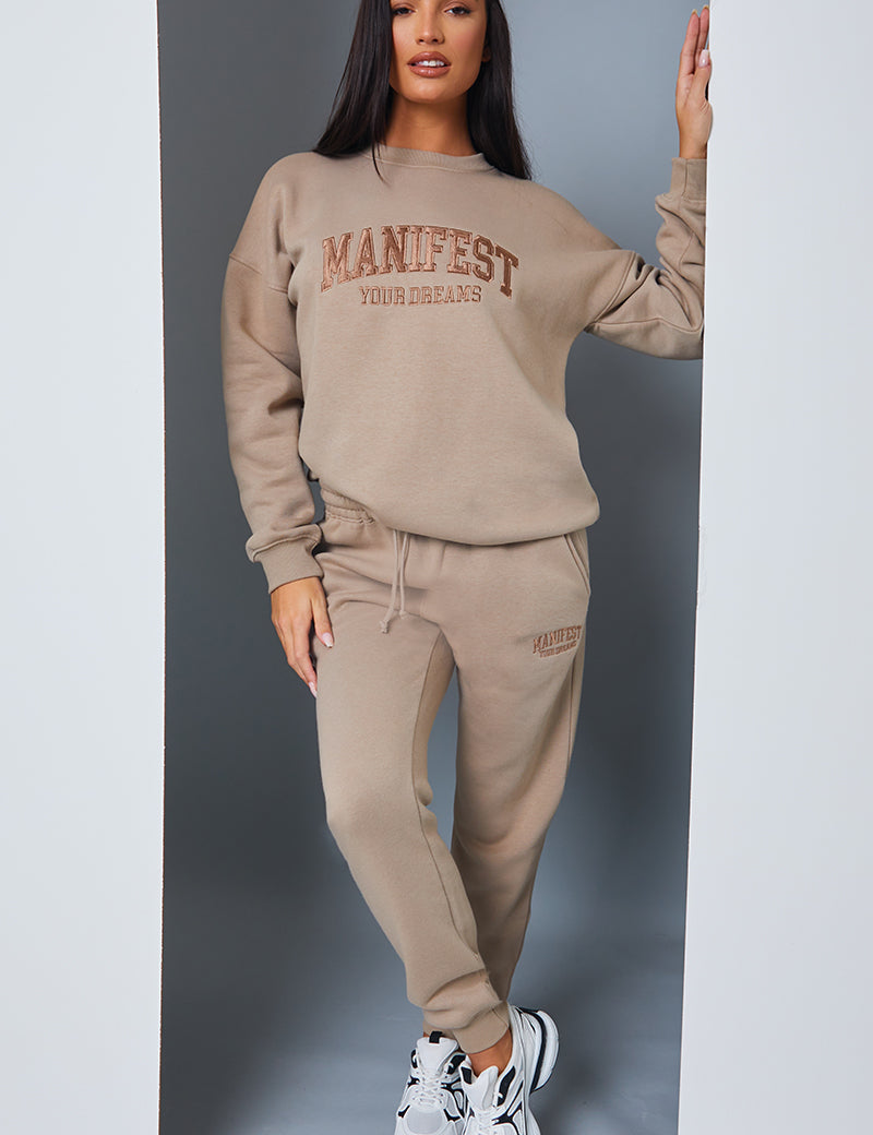 'Manifest Your Dreams' Slogan Sweater
