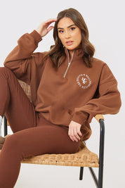 Oversized Half Zip Sweater