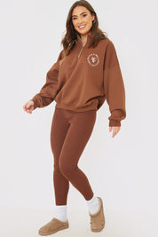 Oversized Half Zip Sweater