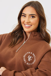 Oversized Half Zip Sweater