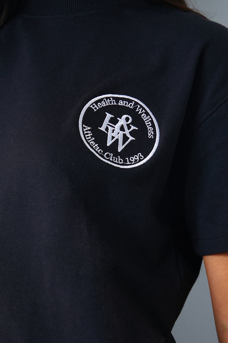 'Health And Wellness' Slogan Oversized T-Shirt