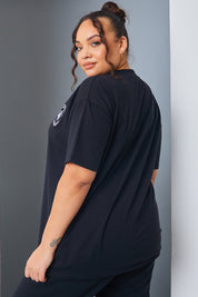 'Health And Wellness' Slogan Oversized T-Shirt