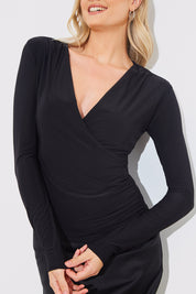 Slinky Wrap Top