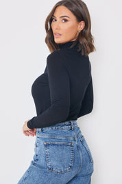Keyhole High Neck Bodysuit