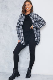Check Oversized Shirt