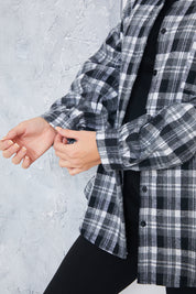 Check Oversized Shirt