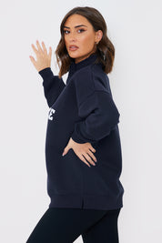 Balance' Borg Embroidered Sweater