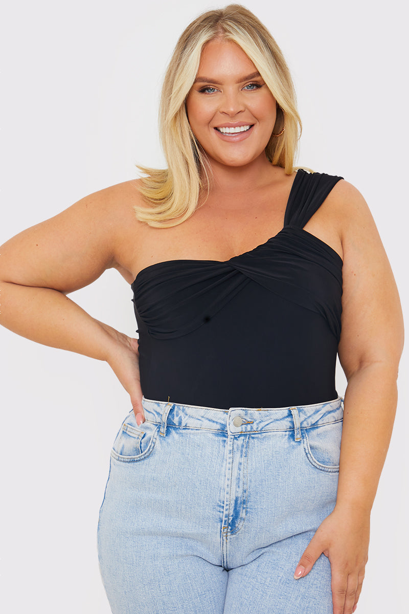 Slinky Aysmmetric Bodysuit