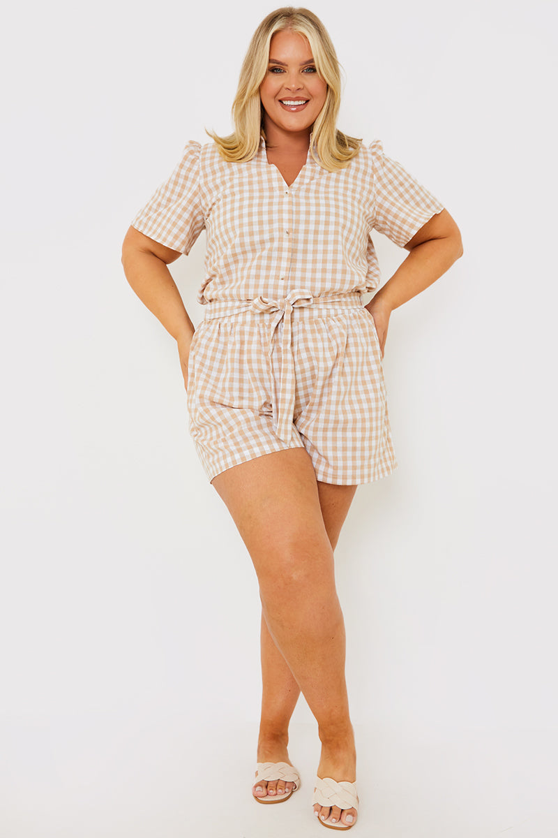 Gingham Short Sleeve Shirt