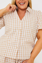 Gingham Short Sleeve Shirt
