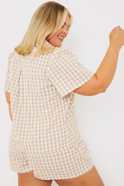 Gingham Short Sleeve Shirt