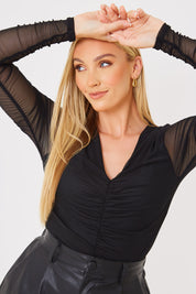 Gathered Front Bodysuit