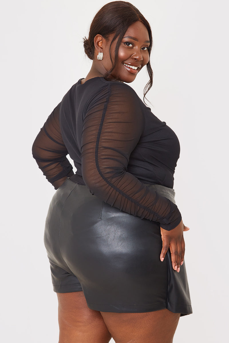 Gathered Front Bodysuit