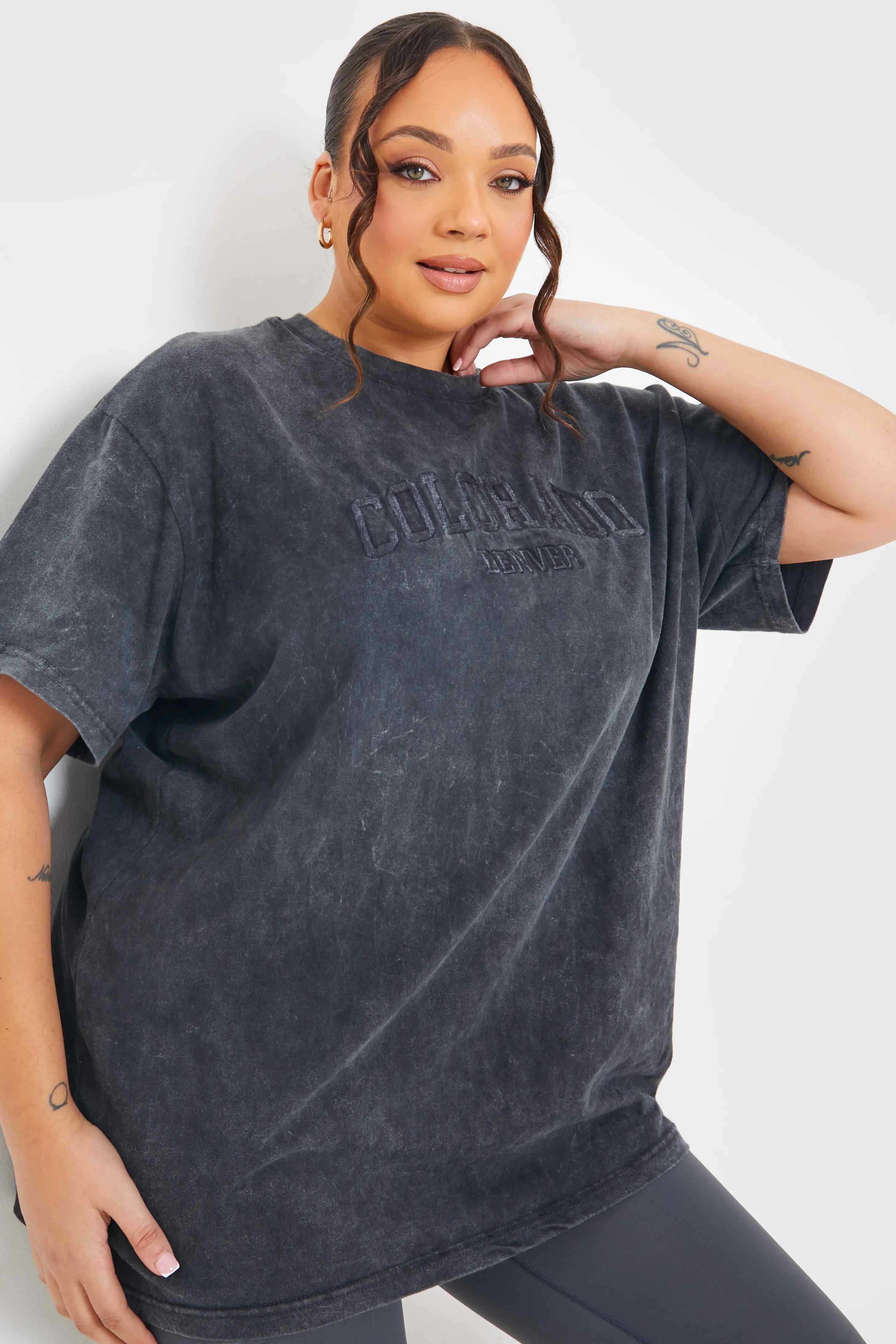 'Colorado' Acid Wash Slogan T-Shirt