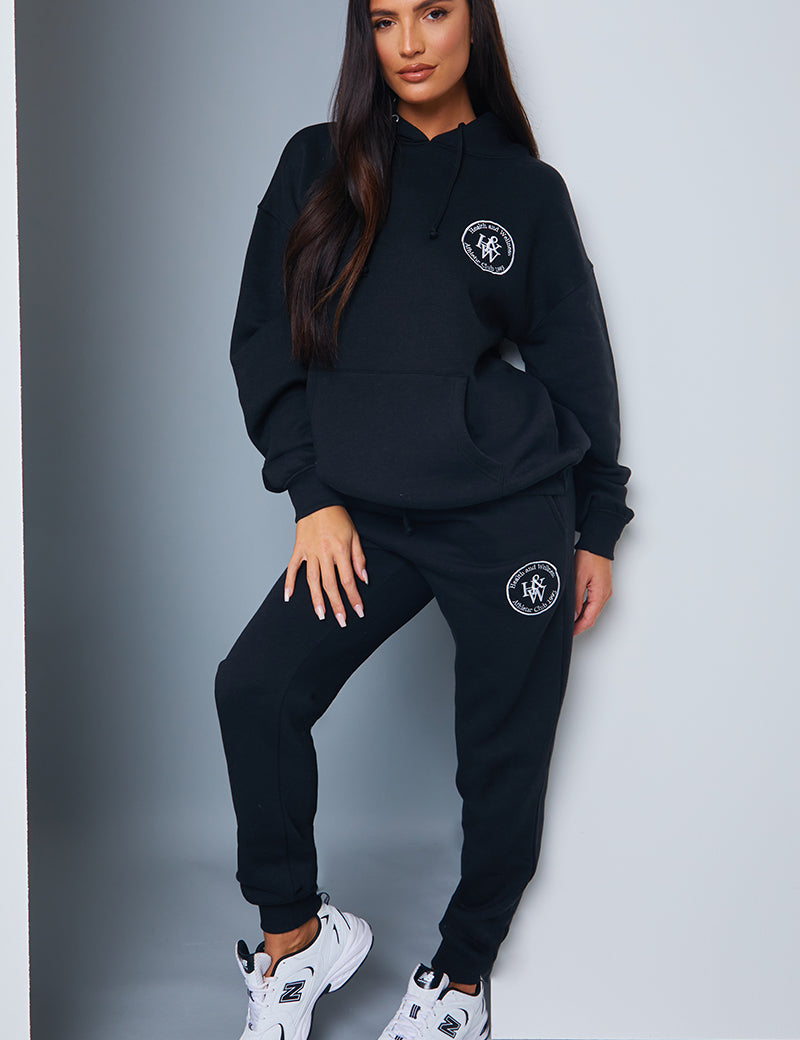 'Health And Wellness' Slogan Oversized Hoodie