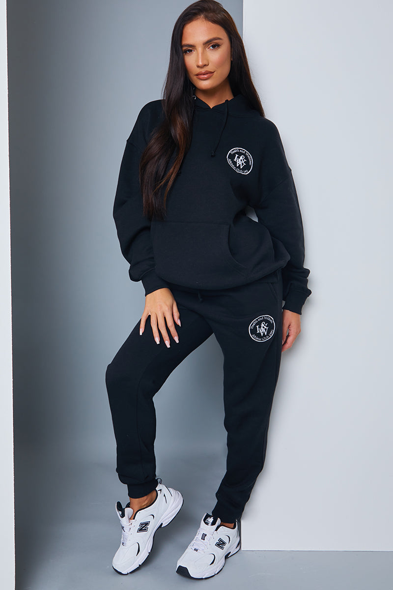 'Health And Wellness' Slogan Oversized Hoodie