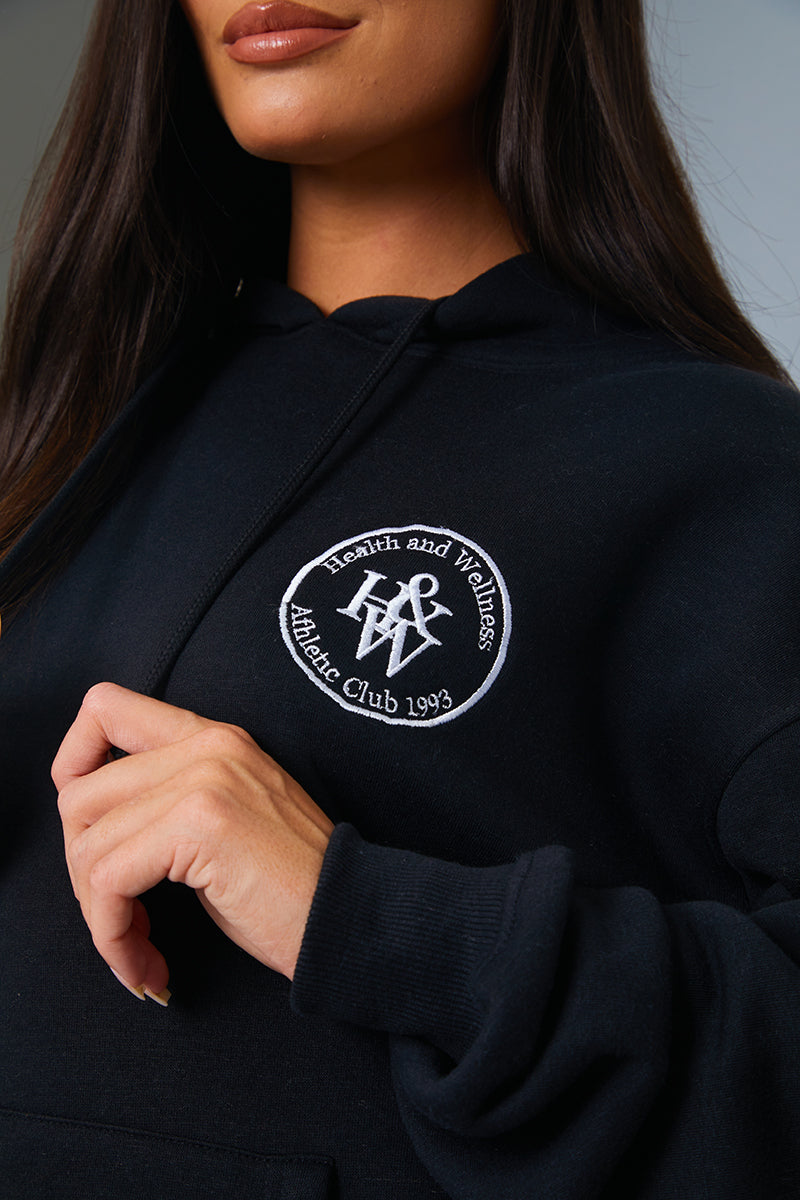 'Health And Wellness' Slogan Oversized Hoodie