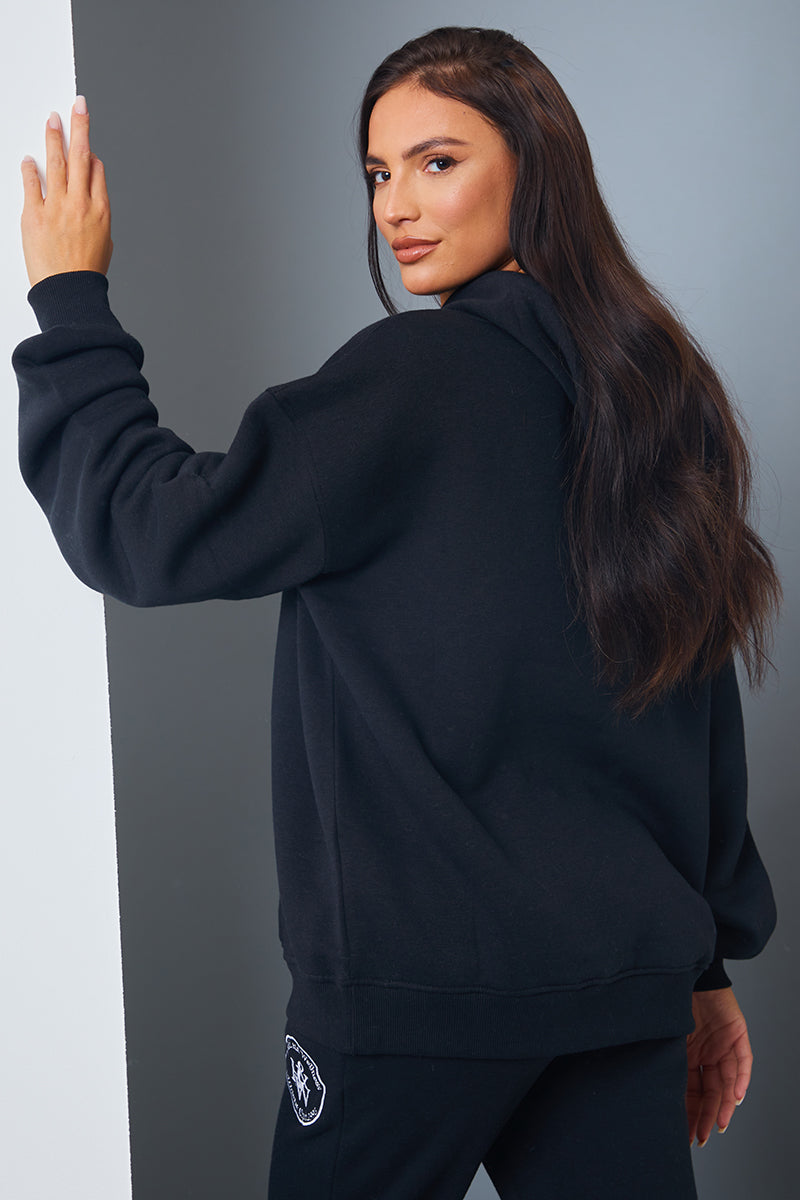 'Health And Wellness' Slogan Oversized Hoodie