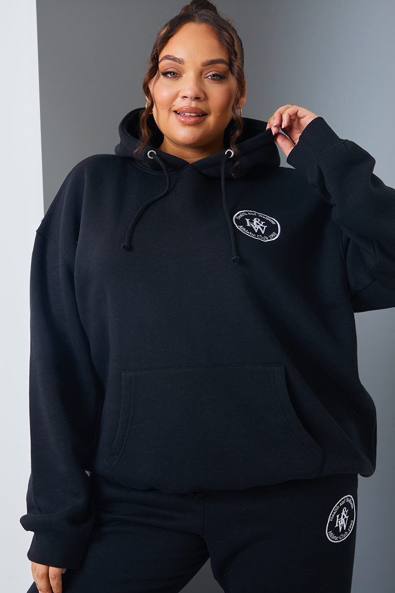 'Health And Wellness' Slogan Oversized Hoodie