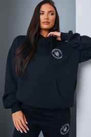 'Health And Wellness' Slogan Oversized Hoodie