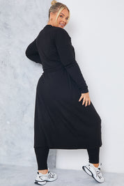 Soft Rib Longline Belted Cardigan