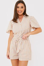 Gingham Short Sleeve Shirt
