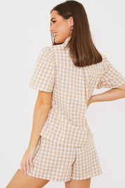 Gingham Short Sleeve Shirt
