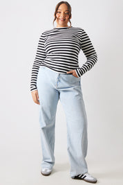 Ribbed Long Sleeve Top