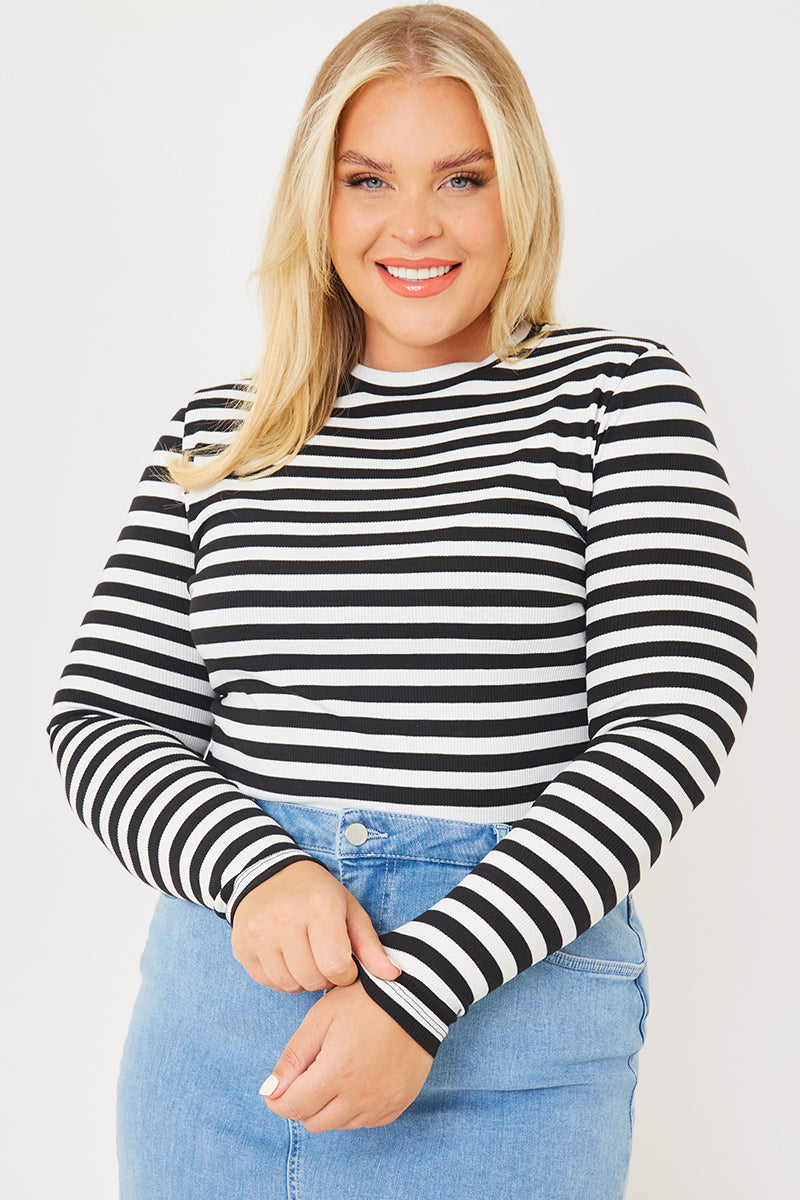 Ribbed Long Sleeve Top
