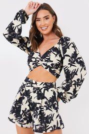Knot Front Crop Top