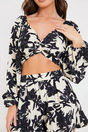 Knot Front Crop Top