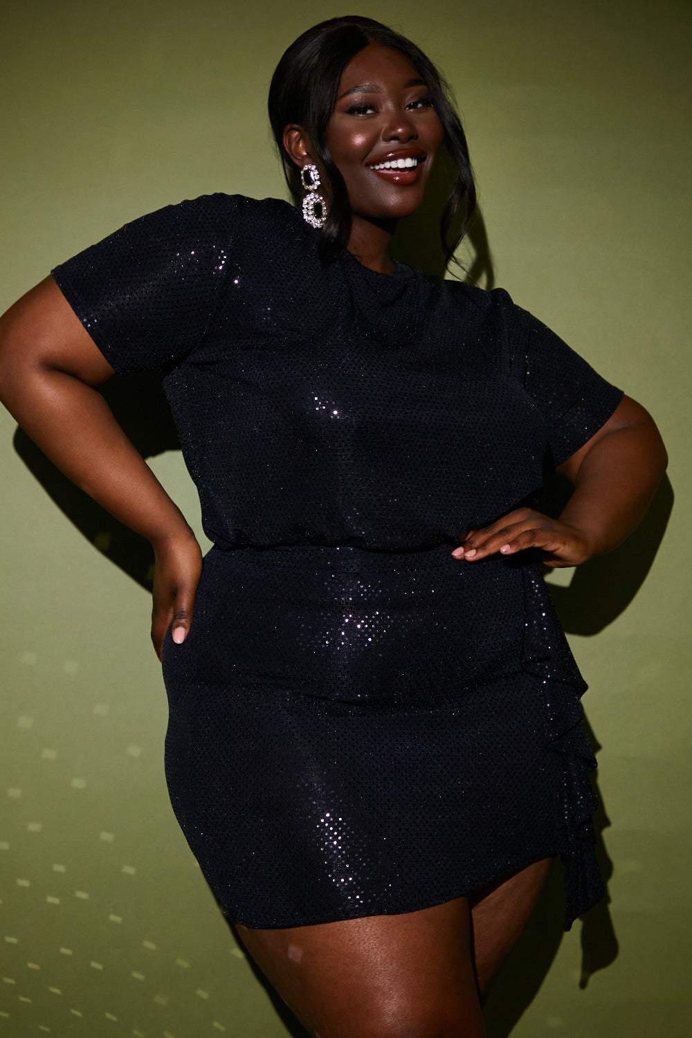 Disco Sequin Co Ord T Shirt