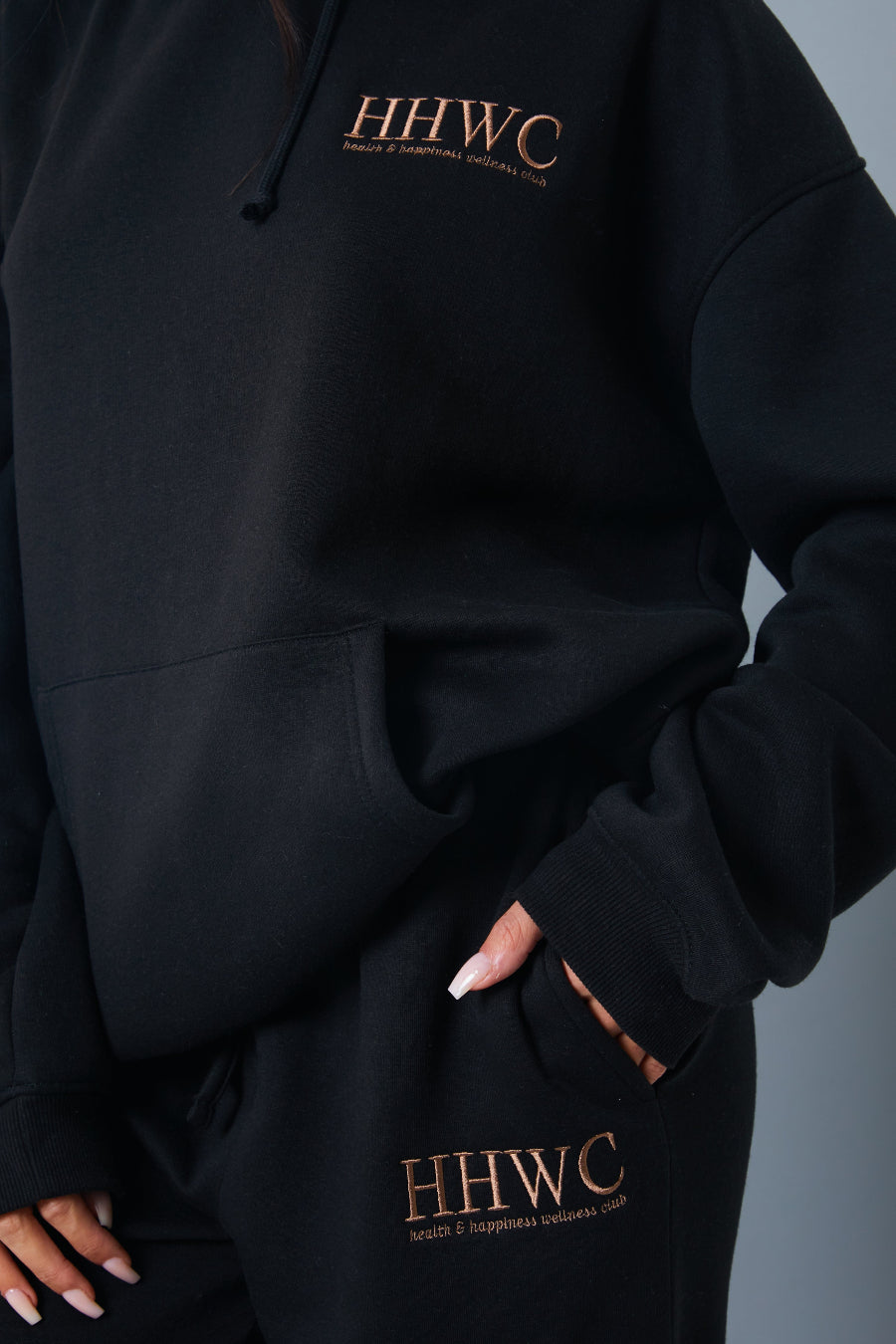 'Health and Happiness' Slogan Hoodie