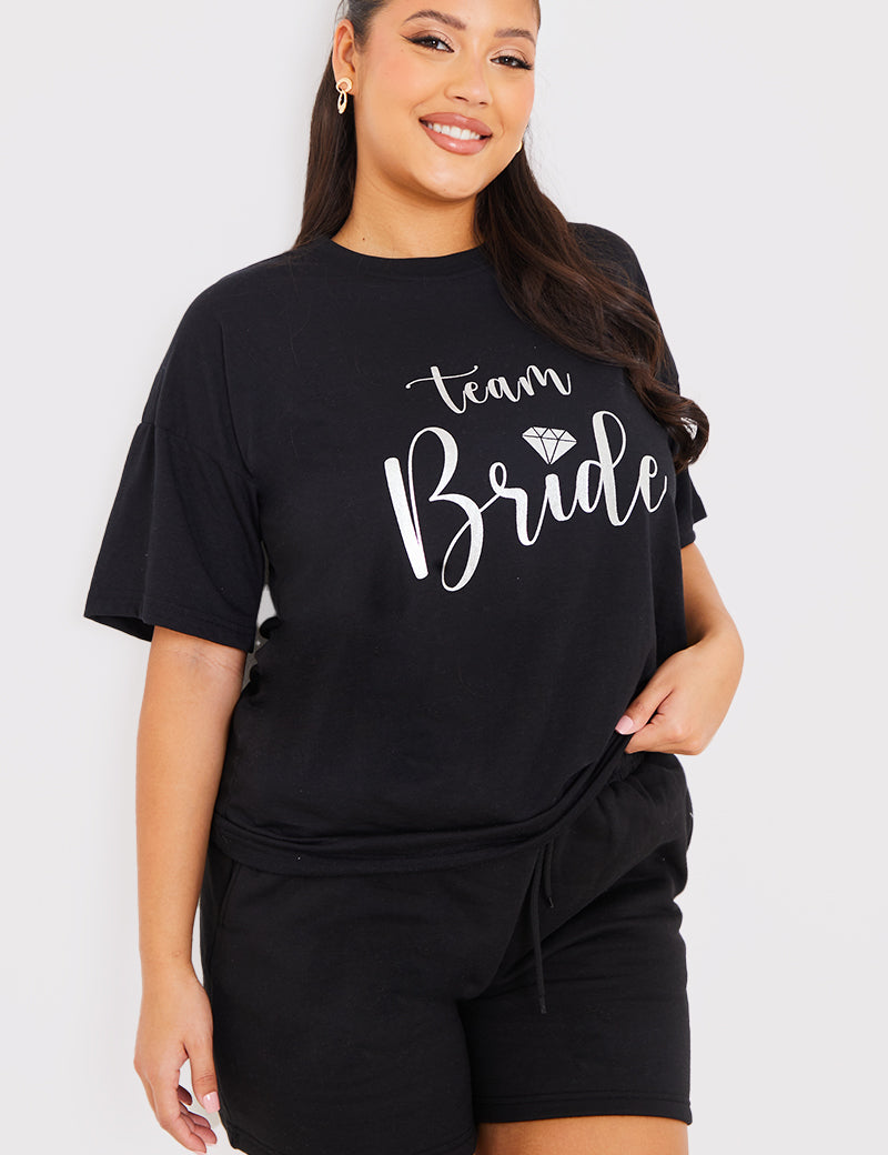 Team Bride Silver Foiled T-Shirt