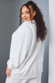 'Leisure' Slogan Sweater - InTheStyle