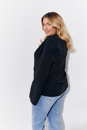 Cowl Neck Draped Blouse	